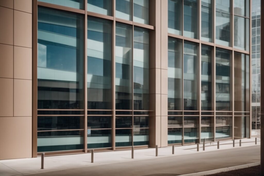 commercial office in Salt Lake City with opaque windows
