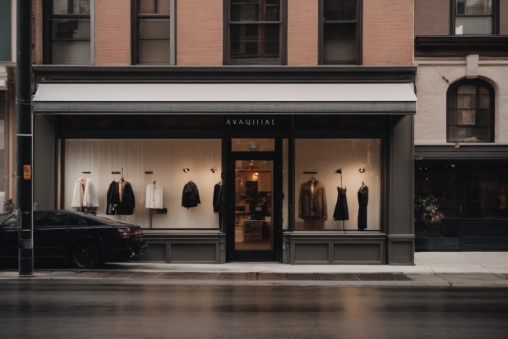 Boutique shop in Salt Lake City with opaque window film for privacy and aesthetics