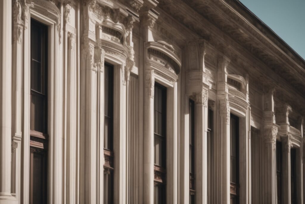 Heritage building in Salt Lake City with energy efficient window film